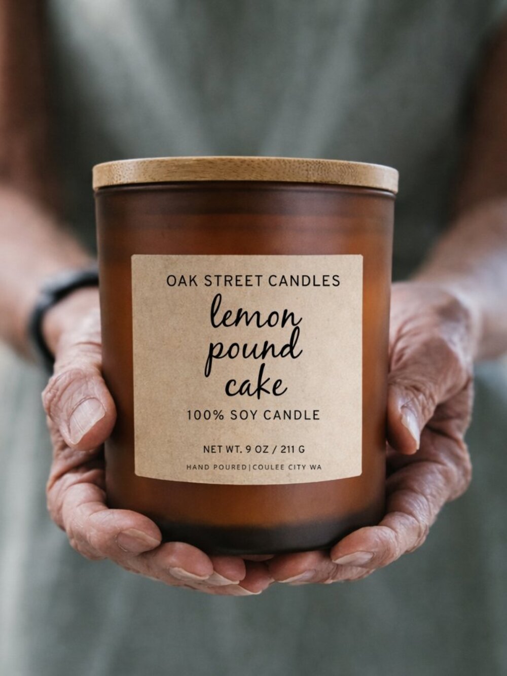 Oak Street Candles Lemon Pound Cake Soy Candle 9 Oz